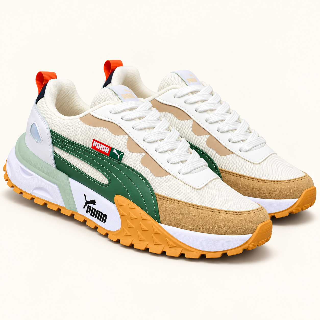 Tenis Puma Easy Rider Beige Verde - vista 1